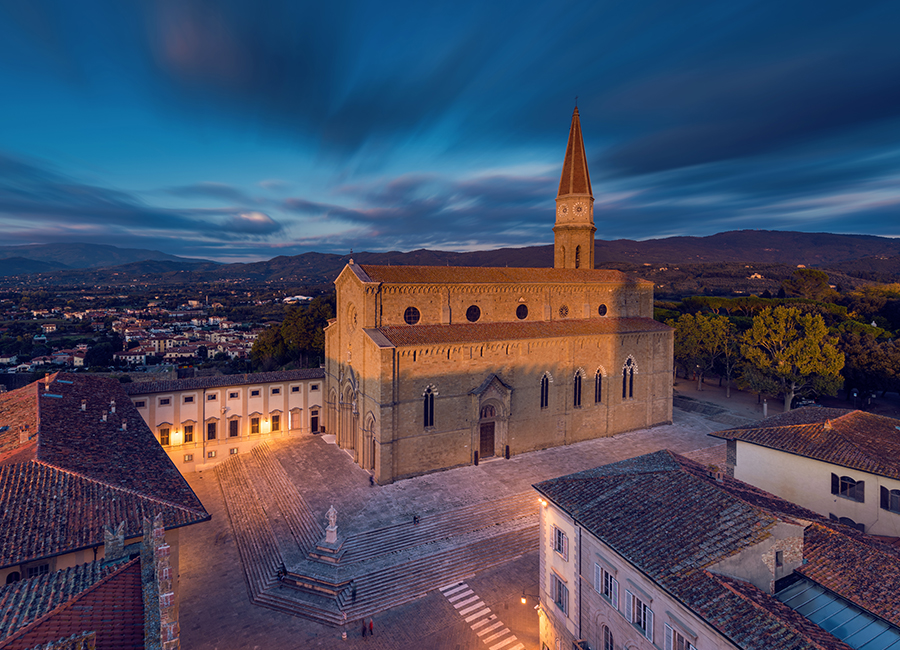 Veduta dall'alto di Arezzo